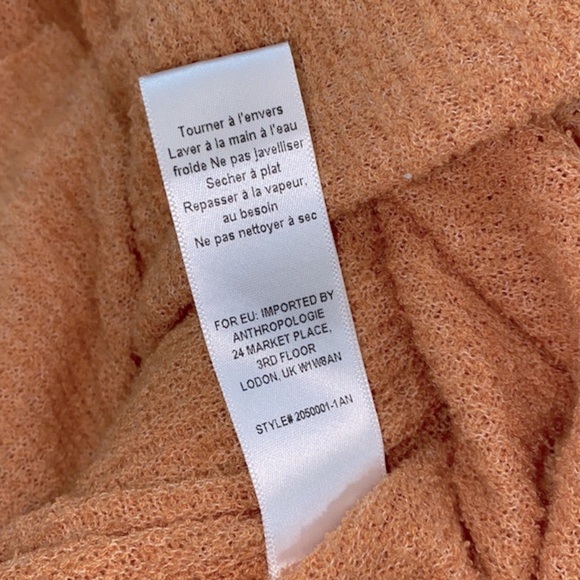 Anthropologie Current air peach color knit sweater maxi skirt size medium - Picture 7 of 8